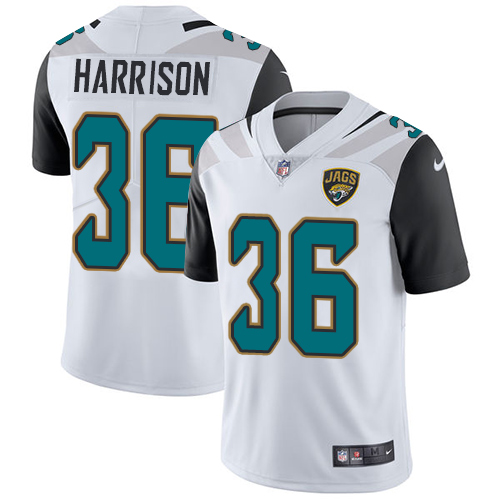 Nike Jacksonville Jaguars #36 Ronnie Harrison White Men Stitched NFL Vapor Untouchable Limited Jersey->jacksonville jaguars->NFL Jersey